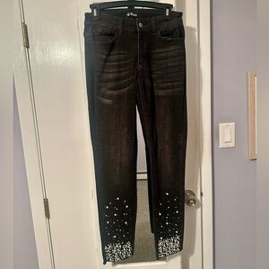 Vocal Pearl embellished jeans